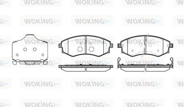 Woking P2183.03 - Тормозные колодки, дисковые, комплект autosila-amz.com