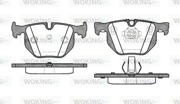 Woking P2813.40 - Тормозные колодки, дисковые, комплект autosila-amz.com