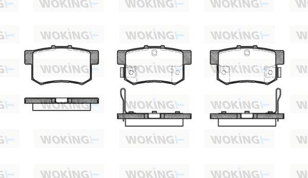 Woking P2253.32 - Тормозные колодки, дисковые, комплект autosila-amz.com