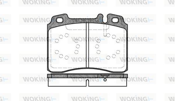 Woking P2793.00 - Тормозные колодки, дисковые, комплект autosila-amz.com