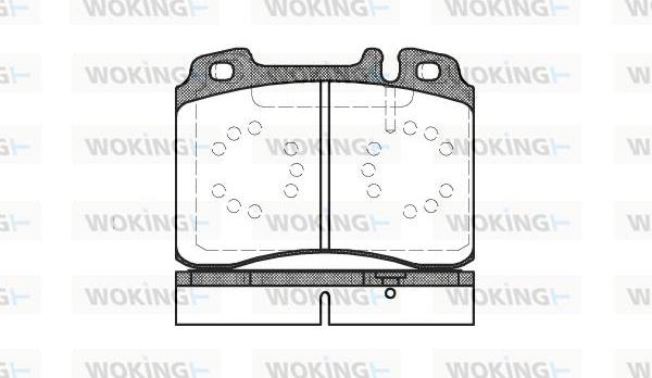 Woking P2793.20 - Тормозные колодки, дисковые, комплект autosila-amz.com