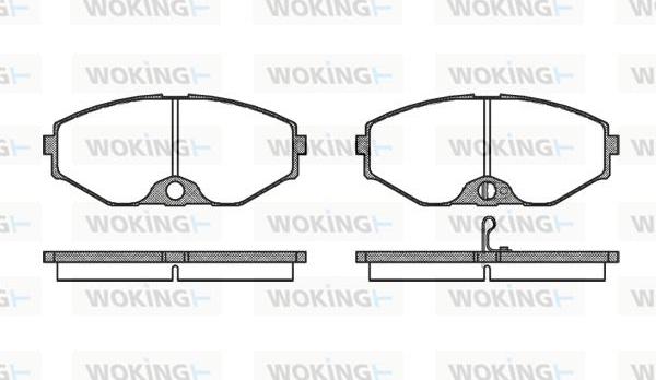 Woking P2753.02 - Тормозные колодки, дисковые, комплект autosila-amz.com