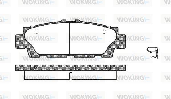 Woking P2763.00 - Тормозные колодки, дисковые, комплект autosila-amz.com