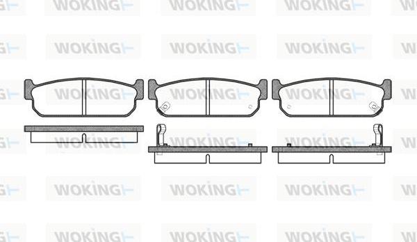 Woking P2733.02 - Тормозные колодки, дисковые, комплект autosila-amz.com