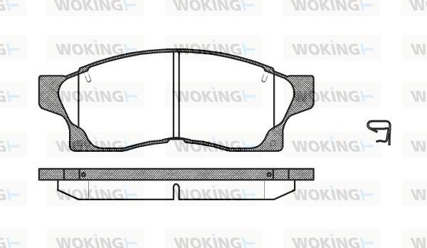 Woking P2773.00 - Тормозные колодки, дисковые, комплект autosila-amz.com