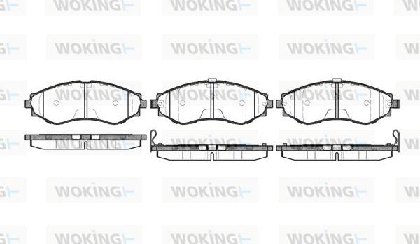 Woking P7453.32 - Тормозные колодки, дисковые, комплект autosila-amz.com