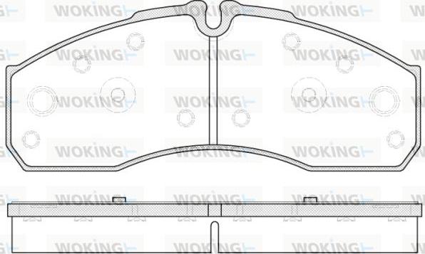 Woking P7513.30 - Тормозные колодки, дисковые, комплект autosila-amz.com