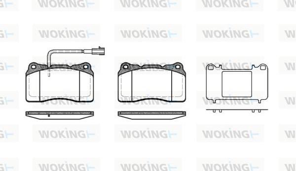 Woking P7663.51 - Тормозные колодки, дисковые, комплект autosila-amz.com