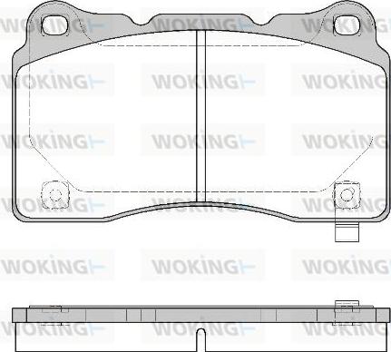 Woking P7663.24 - Тормозные колодки, дисковые, комплект autosila-amz.com