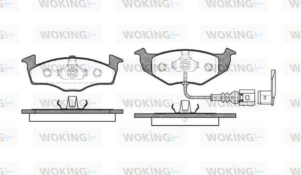 Woking P7093.11 - Тормозные колодки, дисковые, комплект autosila-amz.com