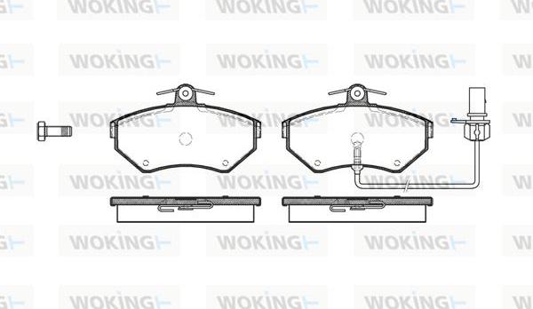 Woking P7313.12 - Тормозные колодки, дисковые, комплект autosila-amz.com