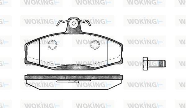 Woking P7203.20 - Тормозные колодки, дисковые, комплект autosila-amz.com