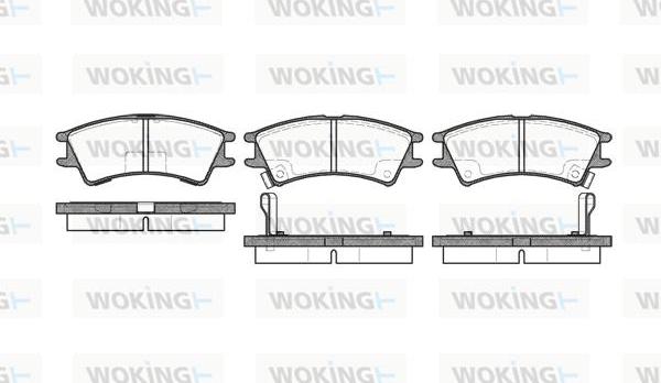 Woking P7753.02 - Тормозные колодки, дисковые, комплект autosila-amz.com