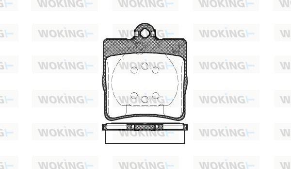 Woking P7783.00 - Тормозные колодки, дисковые, комплект autosila-amz.com