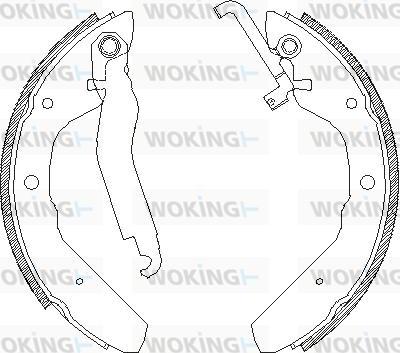 Woking Z4403.00 - Тормозные башмаки, барабанные autosila-amz.com