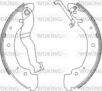 Woking Z4402.00 - Тормозные башмаки, барабанные autosila-amz.com