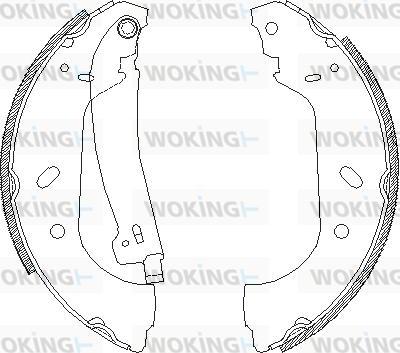 Woking Z4417.01 - Тормозные башмаки, барабанные autosila-amz.com