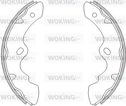 Woking Z4484.00 - Тормозные башмаки, барабанные autosila-amz.com