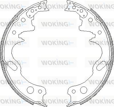 Woking Z4425.00 - Тормозные башмаки, барабанные autosila-amz.com