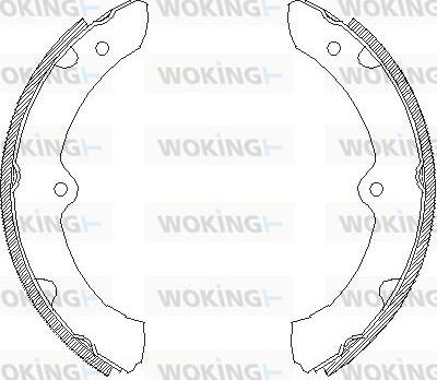 Woking Z4428.00 - Тормозные башмаки, барабанные autosila-amz.com