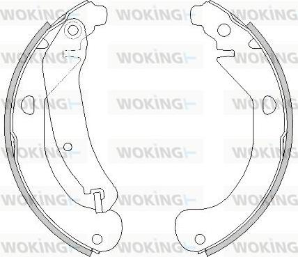 Woking Z4478.00 - Тормозные башмаки, барабанные autosila-amz.com