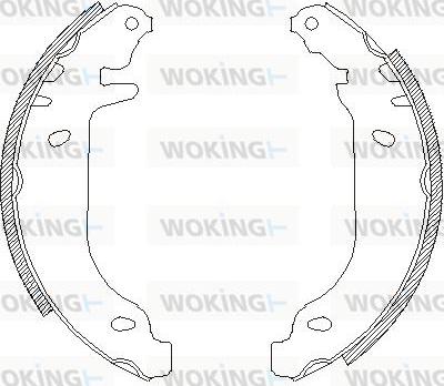 Woking Z4506.00 - Тормозные башмаки, барабанные autosila-amz.com