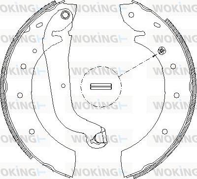 Woking Z4514.01 - Тормозные башмаки, барабанные autosila-amz.com