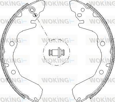 Woking Z4645.00 - Тормозные башмаки, барабанные autosila-amz.com