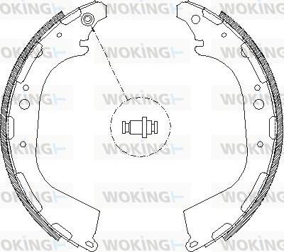 Woking Z4650.00 - Тормозные башмаки, барабанные autosila-amz.com