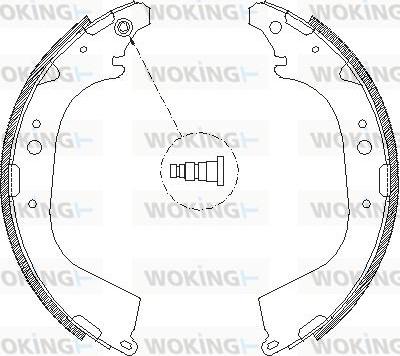 Woking Z4650.01 - Тормозные башмаки, барабанные autosila-amz.com