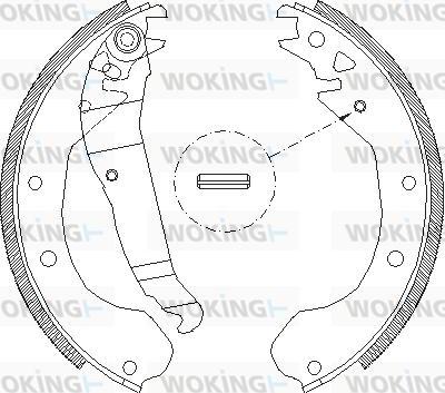 Woking Z4090.00 - Тормозные башмаки, барабанные autosila-amz.com