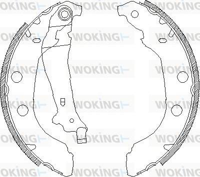 Woking Z4092.00 - Тормозные башмаки, барабанные autosila-amz.com