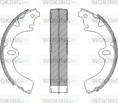 Woking Z4097.00 - Тормозные башмаки, барабанные autosila-amz.com