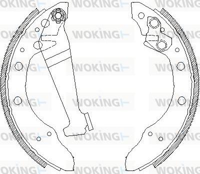 Woking Z4046.00 - Тормозные башмаки, барабанные autosila-amz.com