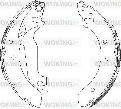 Woking Z4057.00 - Тормозные башмаки, барабанные autosila-amz.com