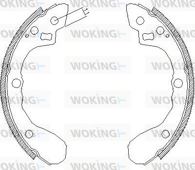 Woking Z4060.00 - Тормозные башмаки, барабанные autosila-amz.com