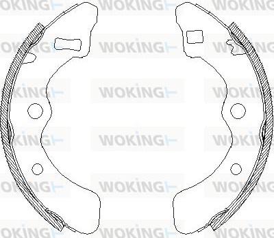 Woking Z4061.01 - Тормозные башмаки, барабанные autosila-amz.com