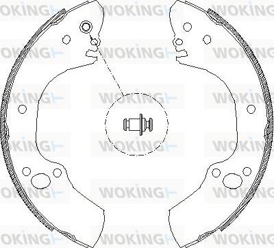 Woking Z4068.00 - Тормозные башмаки, барабанные autosila-amz.com