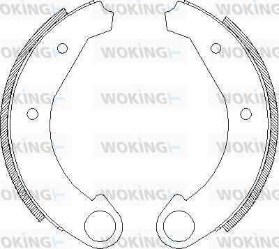 Woking Z4005.00 - Тормозные башмаки, барабанные autosila-amz.com