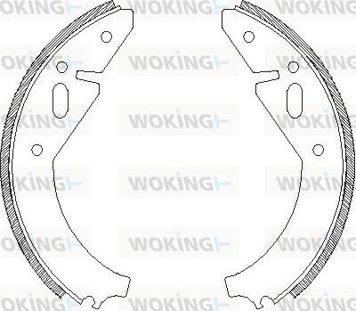 Woking Z4003.00 - Тормозные башмаки, барабанные autosila-amz.com