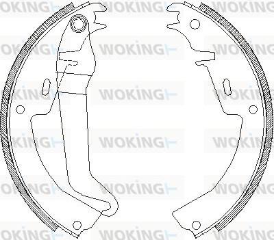 Woking Z4010.00 - Тормозные башмаки, барабанные autosila-amz.com