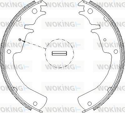 Woking Z4010.01 - Тормозные башмаки, барабанные autosila-amz.com