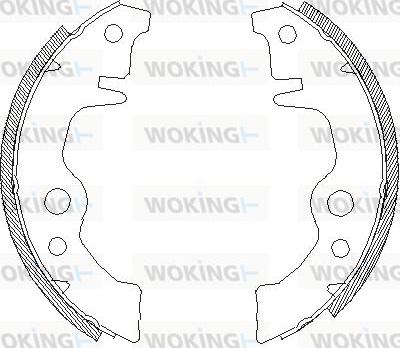 Woking Z4011.00 - Тормозные башмаки, барабанные autosila-amz.com