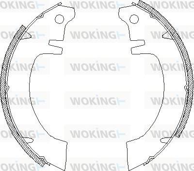 Woking Z4012.00 - Тормозные башмаки, барабанные autosila-amz.com