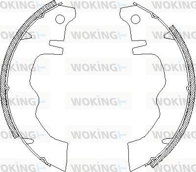 Woking Z4012.01 - Тормозные башмаки, барабанные autosila-amz.com