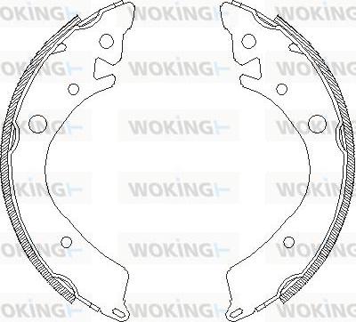 Woking Z4084.00 - Тормозные башмаки, барабанные autosila-amz.com