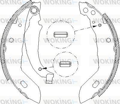 Woking Z4083.00 - Тормозные башмаки, барабанные autosila-amz.com