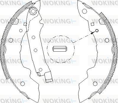 Woking Z4036.01 - Тормозные башмаки, барабанные autosila-amz.com