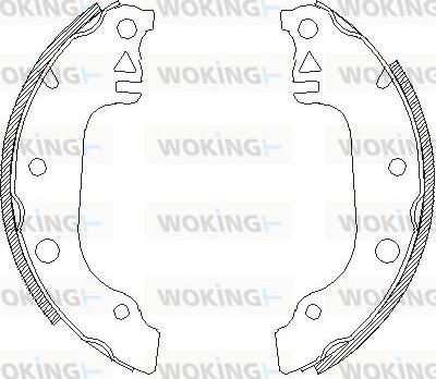 Woking Z4029.00 - Тормозные башмаки, барабанные autosila-amz.com