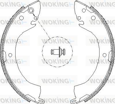 Woking Z4079.00 - Тормозные башмаки, барабанные autosila-amz.com